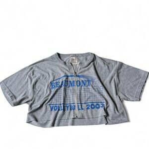 Furst Of A Kind - LF -Gray cropped zip up tee - Size S